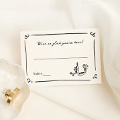 手お洒落引予算座席表 プレイスカード