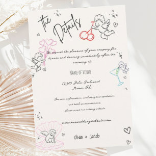 手お洒落描きキュピッ結婚ドCherubの詳細 エンクロージャーカード