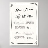 手お洒落描きバー ポスター (正面)