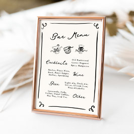 手お洒落描きバー ポスター