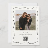 手お洒落描きヴィンヤードウェー縁どブ結婚ス 招待状 (裏面)