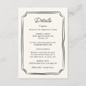 手お洒落描き予測できなの情結婚報 エンクロージャーカード (正面)