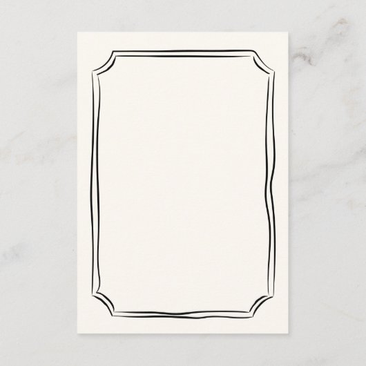 手お洒落描き予測できなの情結婚報 エンクロージャーカード (裏面)