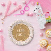 手お洒落描き紙吹雪カラフルグラードパーティー ペーパープレート (パーティー)