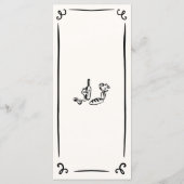 手お洒落描き結婚のメニュー メニュー (裏面)