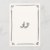 手お洒落描き結婚のメニュー メニュー (裏面)