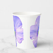 手かわいらし引き紫色の花 紙コップ (右)