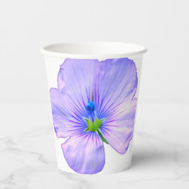 手かわいらし引き紫色の花 紙コップ
