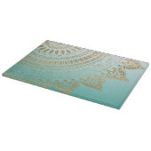 手かわいらし描きトライバル曼荼羅エレガントデザイン カッティングボード (角)