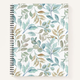 手かわいらし絵を描は青と茶色の自然離れの ノートブック