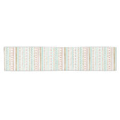 手かわいらし部絵を描アステカ幾何デザイン ショートテーブルランナー (横)