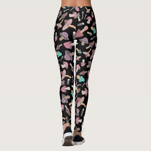 手か絵を描わいきのこのきび レギンス (裏面)