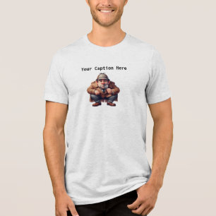 手がかりを探している3Dアマチュア探偵 トライブレンドTシャツ
