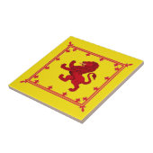 手がつけられないライオン、スコットランドの古代旗 タイル (側面)