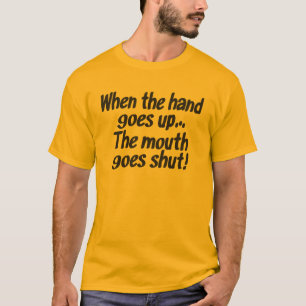 手がの上で…行くとき口は締められて行きます! ワイシャツ Tシャツ
