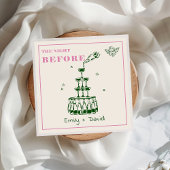 手がナプキンの前の夜結婚を引いた スタンダードカクテルナプキン