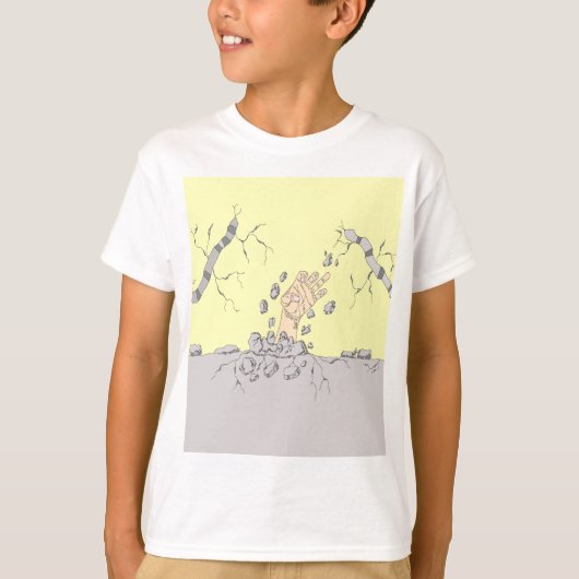 手が待って救済る Tシャツ (正面)