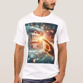 手が手でショッピングバッグを押している Tシャツ (正面)