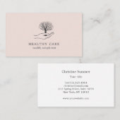 手が木を持つ 名刺 (正面/裏面)