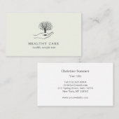 手が木を持つ 名刺 (正面/裏面)