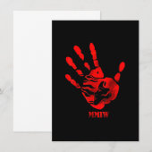 手が赤い MMIW 招待状 (正面/裏面)