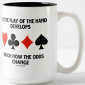 手が遊発達して、確率を見る ツートーンマグカップ