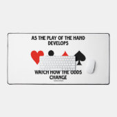 手が遊発達して、確率を見る デスクマット (キーボード&マウス)