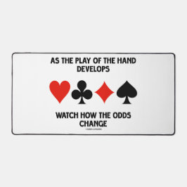 手が遊発達して、確率を見る デスクマット