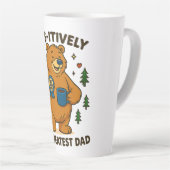 手ぐら素晴らしのパパ カフェラテマグ (右アングル)