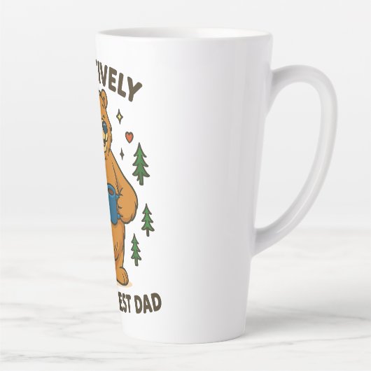 手ぐら素晴らしのパパ カフェラテマグ (右)