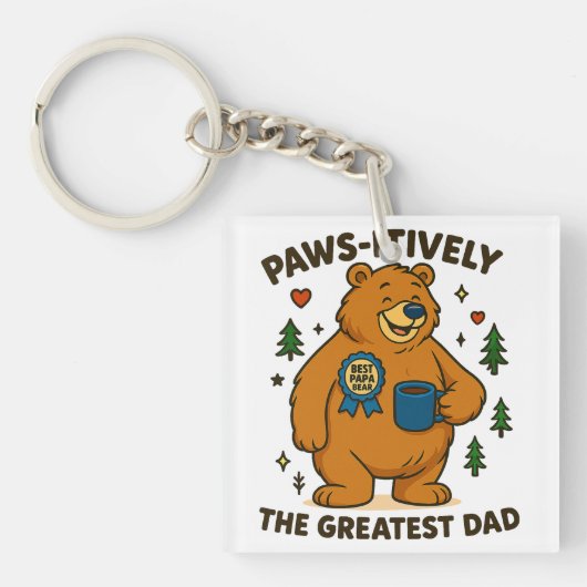 手ぐら素晴らしのパパ キーホルダー (正面)