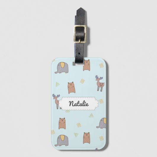 手ごわい北欧動物の形|過去記事 ラゲッジタグ (正面縦)