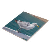 手すりの上のカモメ表示セラミックタイル タイル (側面)