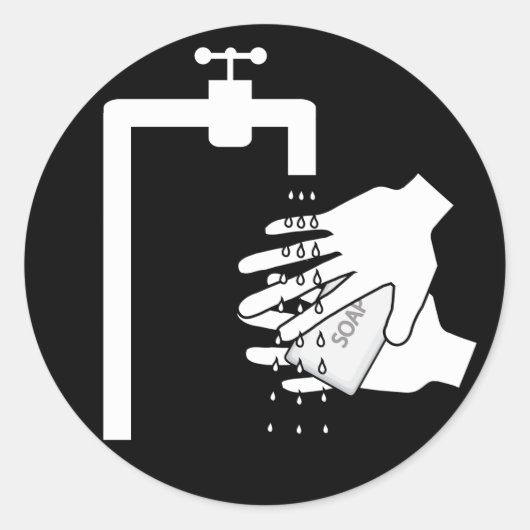 手せっけん水栓 – シール (正面)