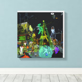 手つかずの科学者 キャンバスプリント (インサイチュ (ウッドフロア))