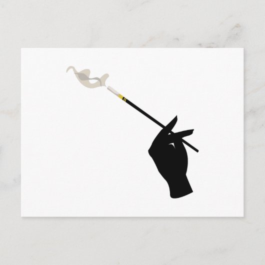 手つかみタバコ ポストカード (正面)