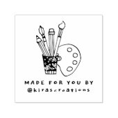 手づくりのかわいい商品のロゴ セルフインキングスタンプ (デザイン)