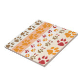 手でかわいい愛犬家 タイル (側面)