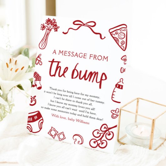 手でイタリアンバンプのサインからメッセージを描いた 台座サイン