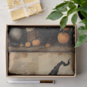 手でカップとハロウィーンウィッチかぼちゃのデカップイン 薄葉紙 (ギフト)