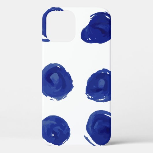 手でシームレス絵を描な水玉模様パターン Case-Mate iPhoneケース (裏面)