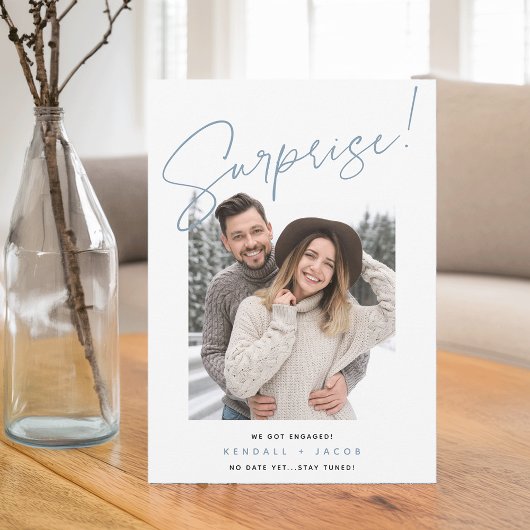 手でスケッチ |サプライズ婚約 案内状