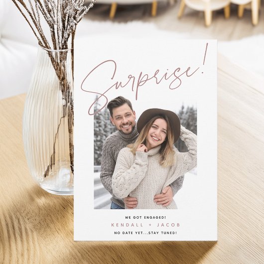 手でスケッチ |サプライズ婚約 案内状