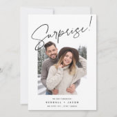 手でスケッチ |サプライズ婚約 案内状 (正面)