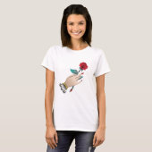 手でバラTシャツを» Tシャツ (正面フル)