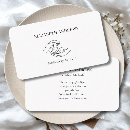 手でベビーを握モダンる 名刺