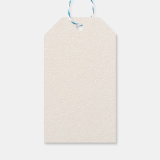 手でベリーの甘いイチゴの赤ちゃんシャワーを描画 ギフトタグ (裏面)