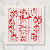 手でベリーの甘いイチゴの赤ちゃんシャワーを描画 フェイバータグ (正面)