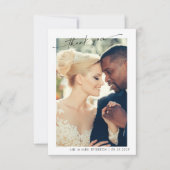 手でモダンレタス2写真結婚ありがとう サンキューカード (正面)