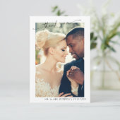 手でモダンレタス2写真結婚ありがとう サンキューカード (スタンド正面)